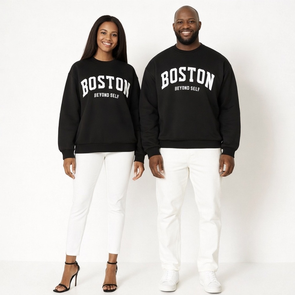 Boston Beyond Self Unisex Sweatshirt – Black (Size M)
